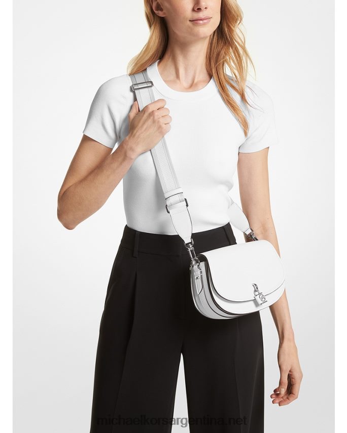 mujer Blanco óptico bolso messenger mila mediano de piel Michael Kors T46HB0661