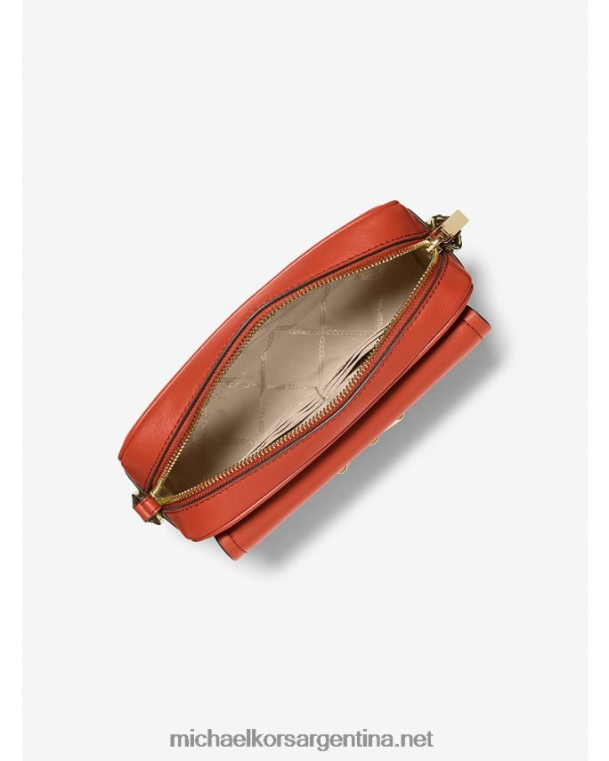 mujer Naranja intenso bolsa crossbody parker mediana de piel Michael Kors T46HB0698