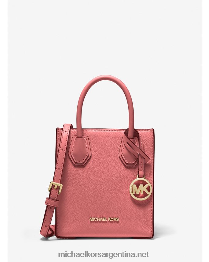 mujer Rosa de té bolsa crossbody mercer extrapequeña de piel granulada Michael Kors T46HB0863