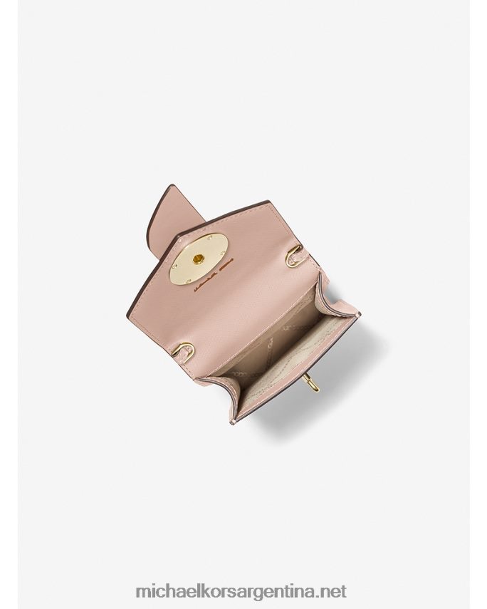 mujer Rosa suave bandolera pequeña para smartphone de piel saffiano Michael Kors T46HB01028