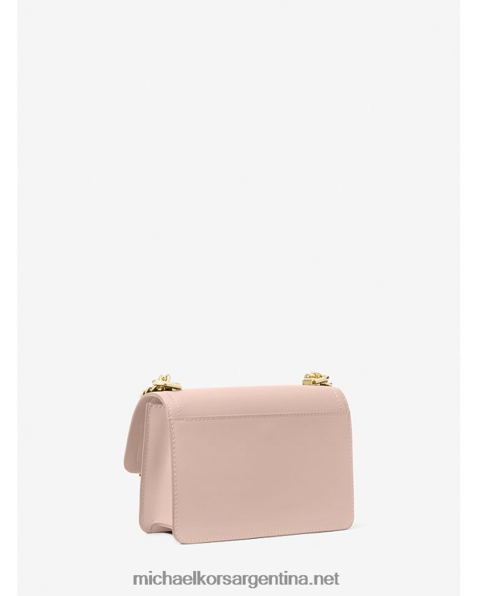 mujer Rosa suave bolsa crossbody extrapequeña de piel jaspeada Michael Kors T46HB0979