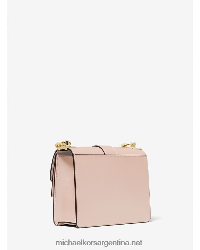 mujer Rosa suave bolsa crossbody greenwich pequeña de piel saffiano Michael Kors T46HB0967