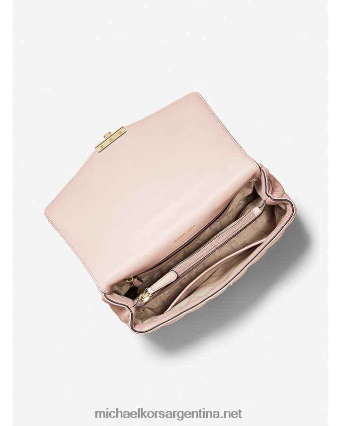 mujer Rosa suave bolso de hombro soho extragrande de piel acolchada Michael Kors T46HB01001