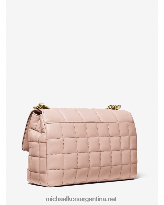 mujer Rosa suave bolso de hombro soho extragrande de piel acolchada Michael Kors T46HB01001