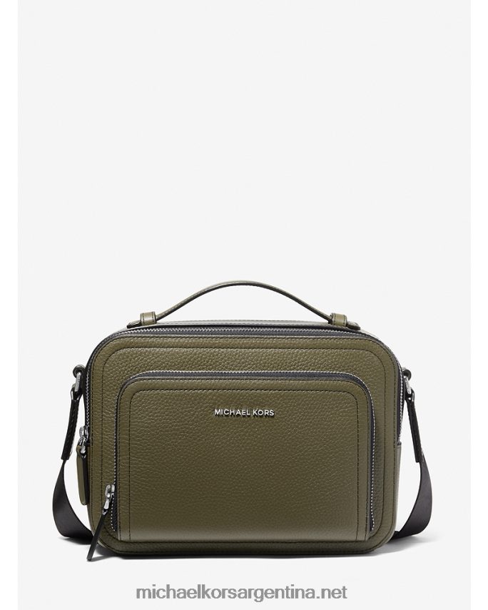 mujer aceituna bolsa crossbody hudson de piel granulada Michael Kors T46HB0832