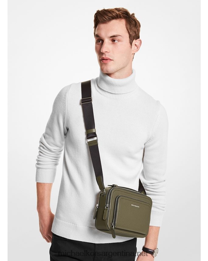 mujer aceituna bolsa crossbody hudson de piel granulada Michael Kors T46HB0832