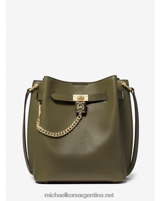 mujer aceituna bolso messenger hamilton legacy mediano de piel Michael Kors T46HB0692