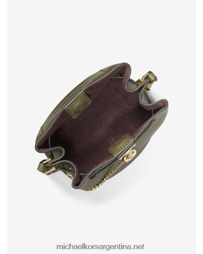 mujer aceituna bolso messenger hamilton legacy mediano de piel Michael Kors T46HB0692