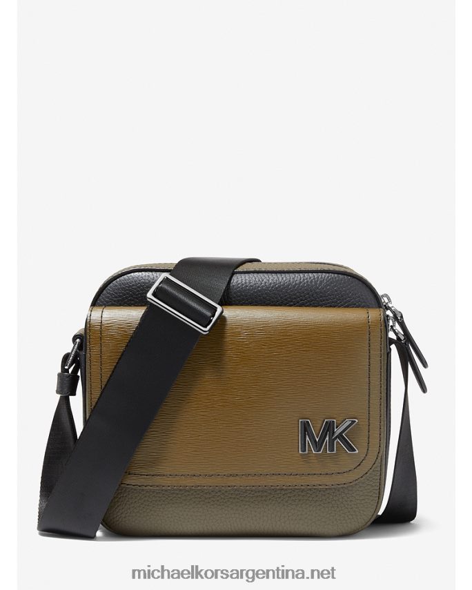 mujer aceituna bolso messenger hudson con diseño colour block Michael Kors T46HB01002