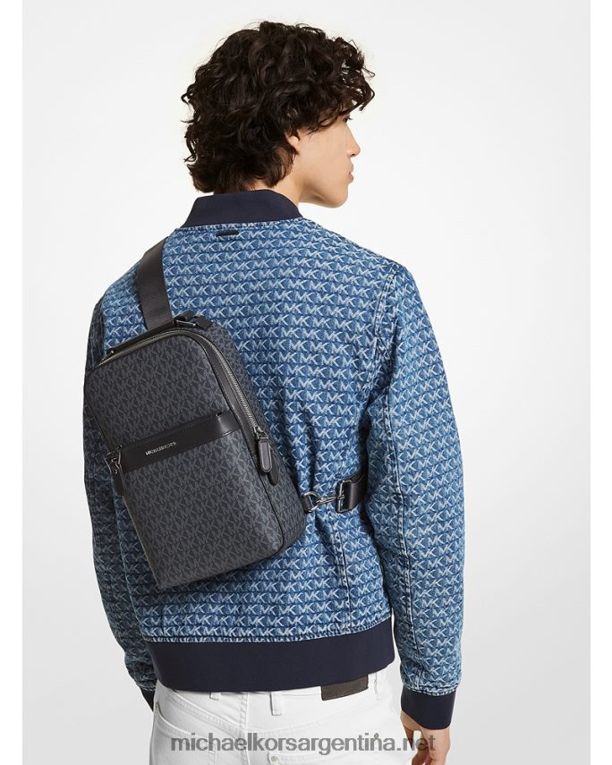 mujer admrl/plazul riñonera con logo de Hudson Michael Kors T46HB0839