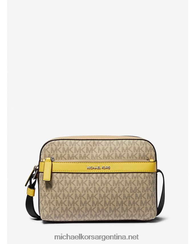 mujer amarillo bolso cámara con logo Michael Kors T46HB0808