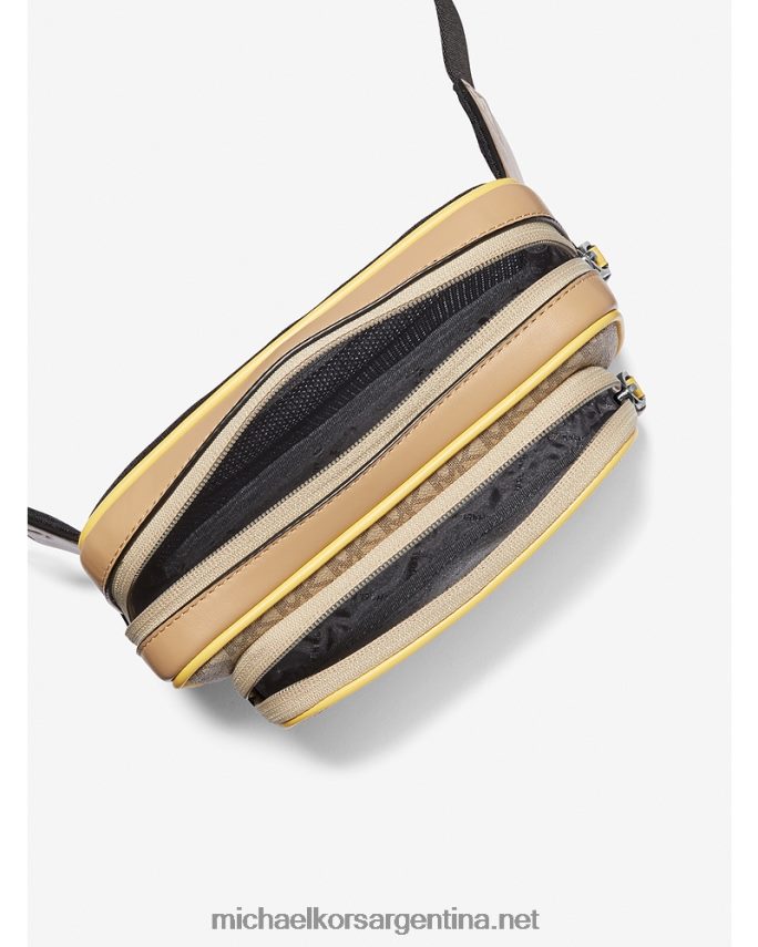 mujer amarillo riñonera cooper con logo gráfico Michael Kors T46HB0817
