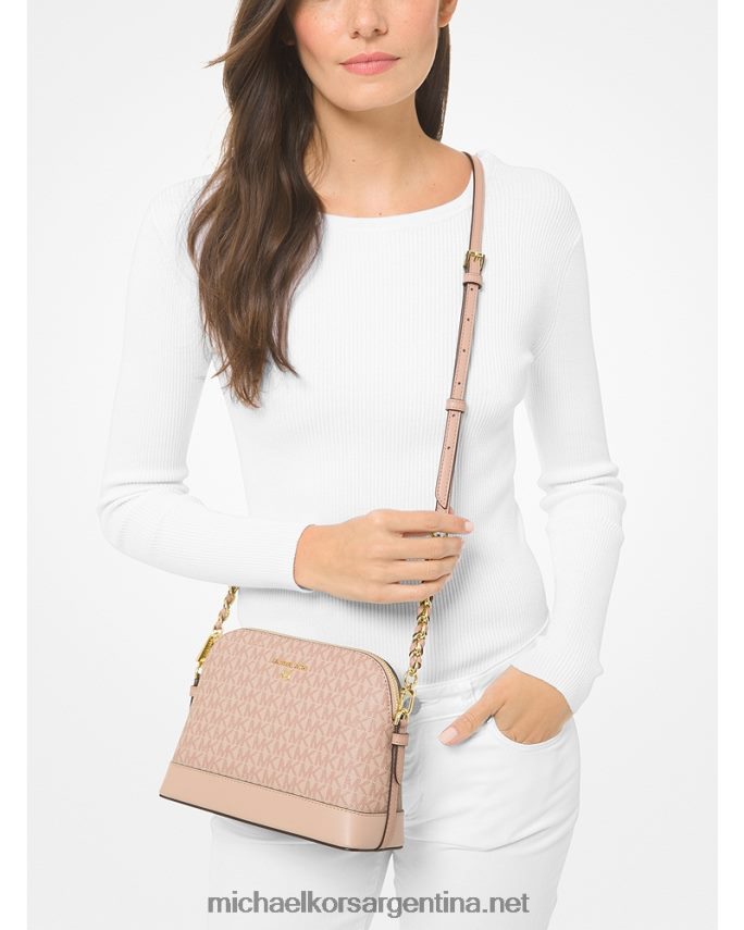 mujer ballet bandolera grande con cúpula del logo Michael Kors T46HB0932