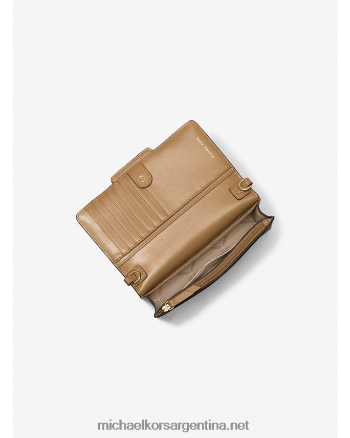 mujer cáscara bolsa crossbody extrapequeña de piel jaspeada Michael Kors T46HB0916