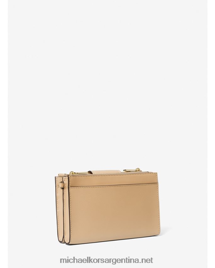 mujer camello bandolera ruby ​​pequeña de piel saffiano Michael Kors T46HB0733