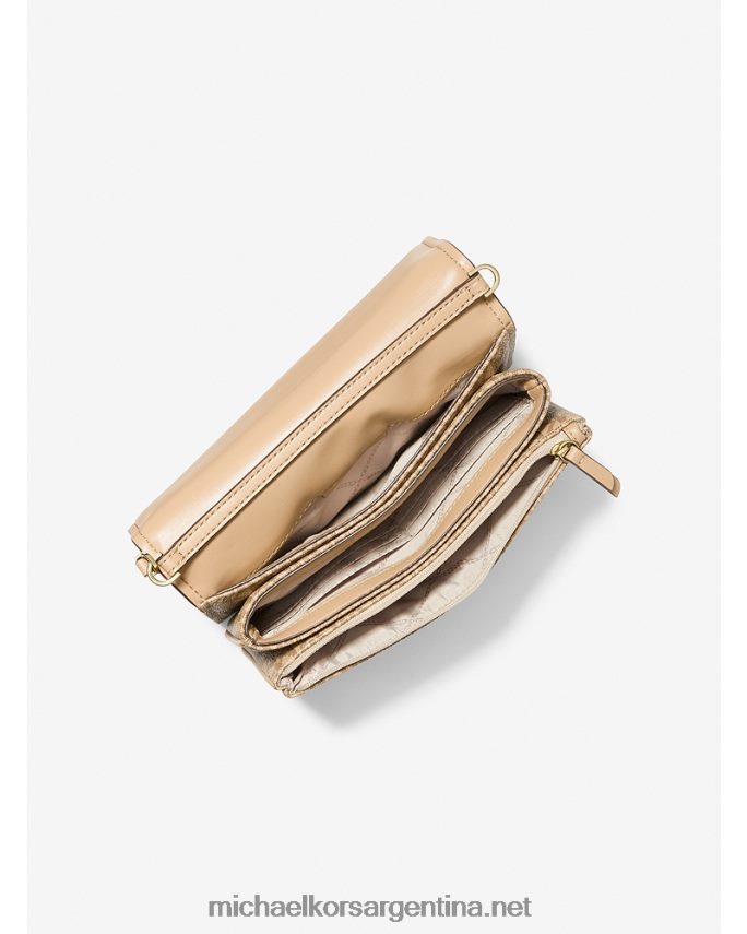 mujer camello bolsa crossbody Jet Set grande con logo Michael Kors T46HB0764