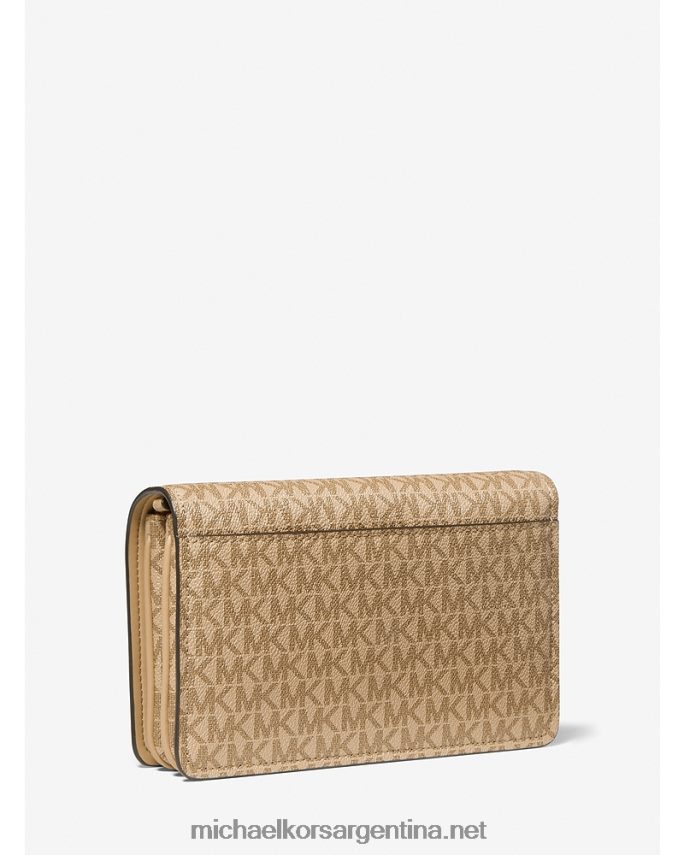 mujer camello bolsa crossbody Jet Set grande con logo Michael Kors T46HB0764