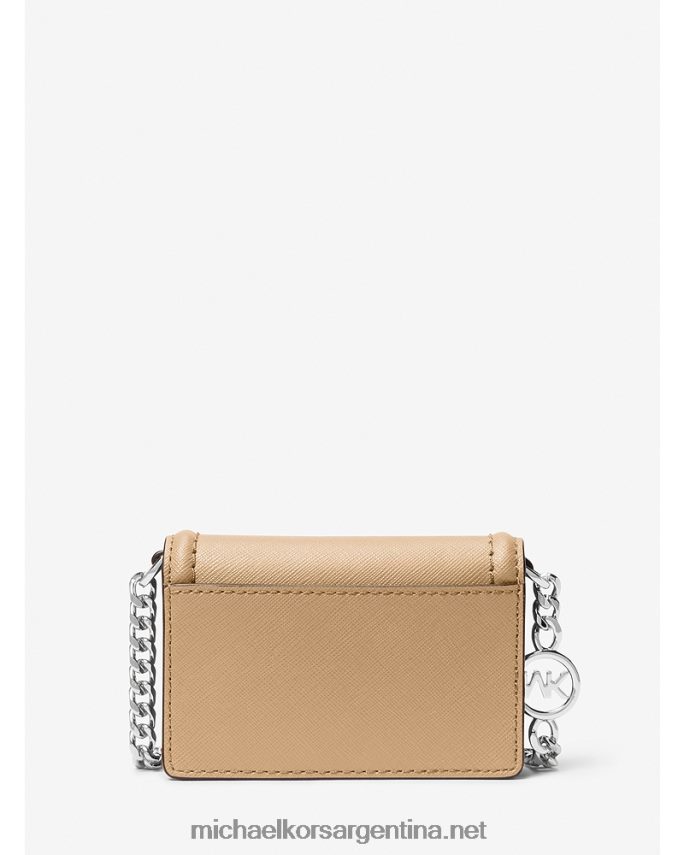 mujer camello bolsa crossbody jet set micro de piel saffiano Michael Kors T46HB0738