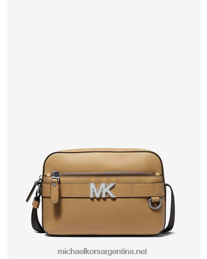 mujer camello bolsa crossbody utilitaria hudson de piel granulada Michael Kors T46HB0794