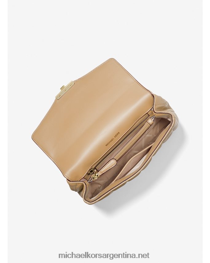 mujer camello bolsa de hombro soho grande de piel acolchada Michael Kors T46HB0973