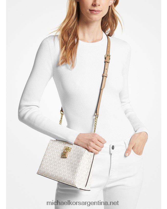 mujer camello bolsa messenger ruby ​​mediana con logo Michael Kors T46HB0723