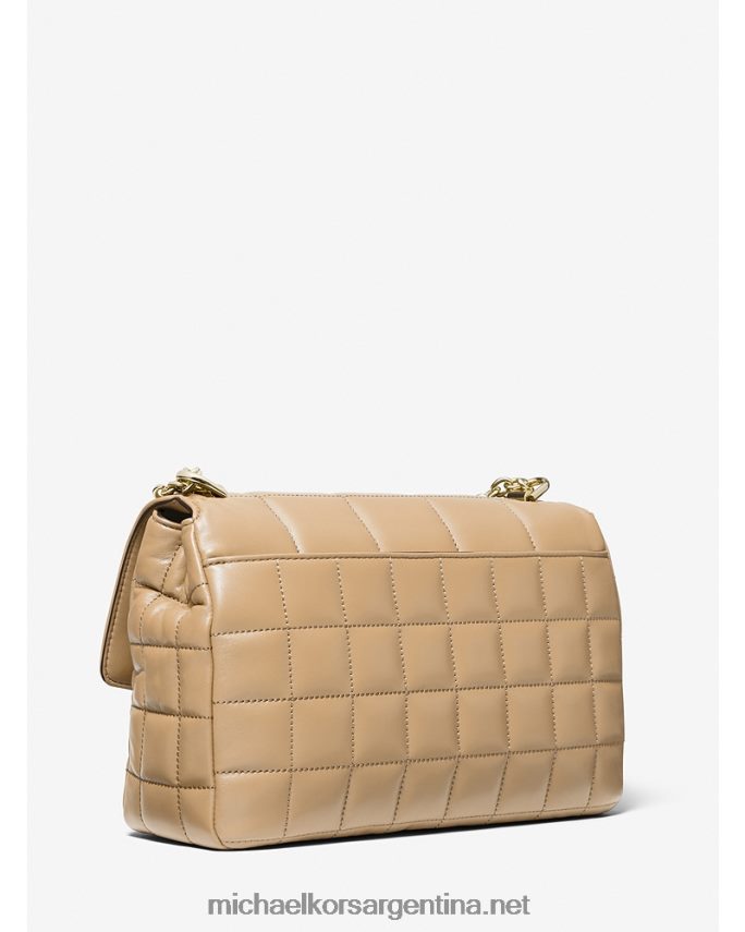 mujer camello bolso de hombro soho extragrande de piel acolchada Michael Kors T46HB0988