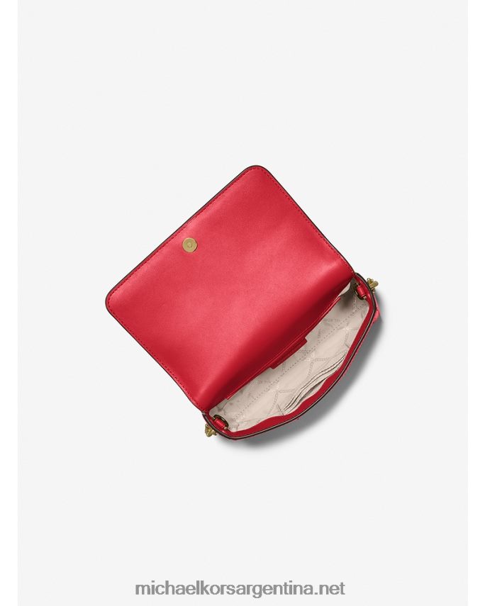 mujer carmesí bolsa crossbody freya convertible pequeña de piel granulada Michael Kors T46HB0944