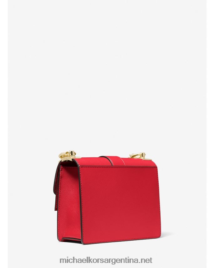 mujer carmesí bolsa crossbody greenwich pequeña de piel saffiano Michael Kors T46HB0964