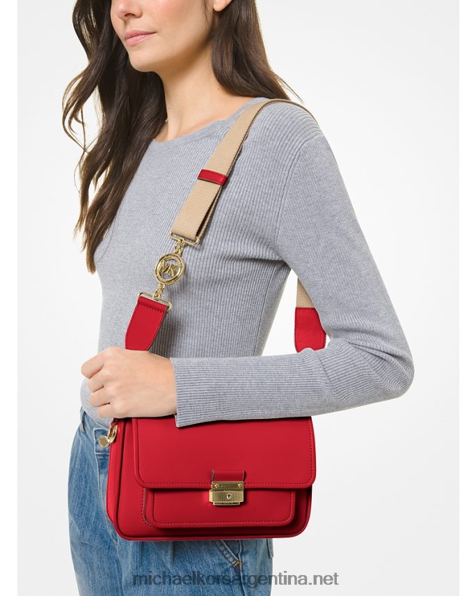 mujer carmesí bolso messenger bradshaw mediano de piel Michael Kors T46HB0968