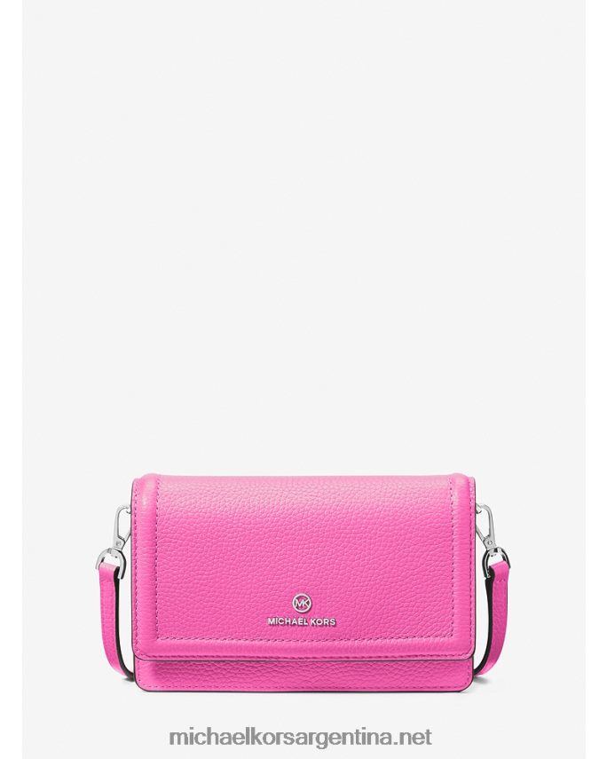 mujer cereza bolsa crossbody convertible pequeña jet set de piel granulada Michael Kors T46HB0755