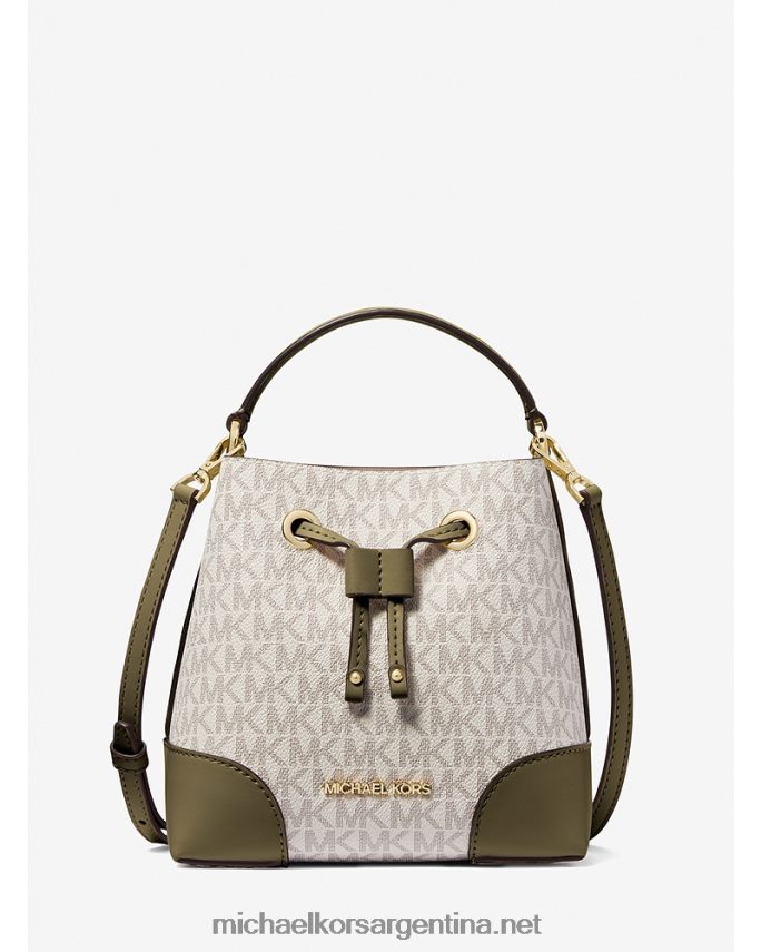 mujer combo de aceitunas bolso bombonera mercer pequeño con logo Michael Kors T46HB0912