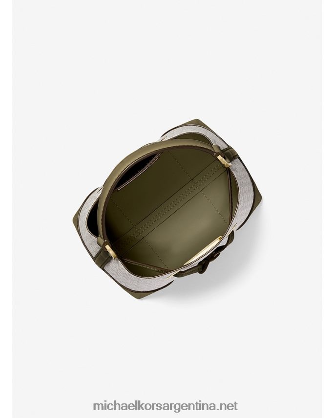 mujer combo de aceitunas bolso bombonera mercer pequeño con logo Michael Kors T46HB0912