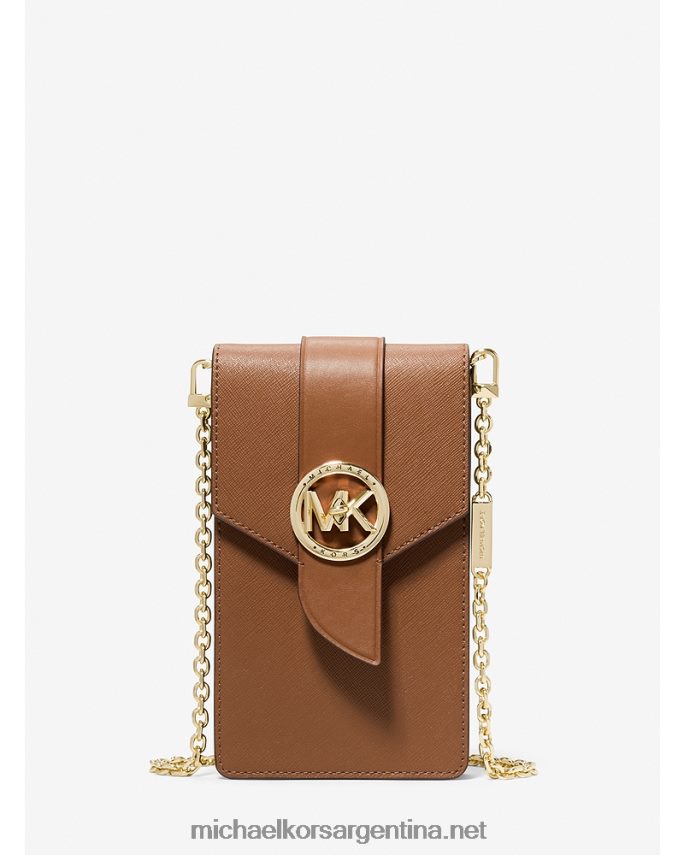 mujer equipaje bandolera pequeña para smartphone de piel saffiano Michael Kors T46HB01027