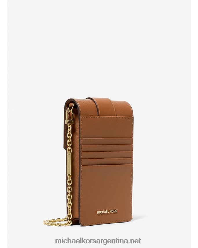 mujer equipaje bandolera pequeña para smartphone de piel saffiano Michael Kors T46HB01027