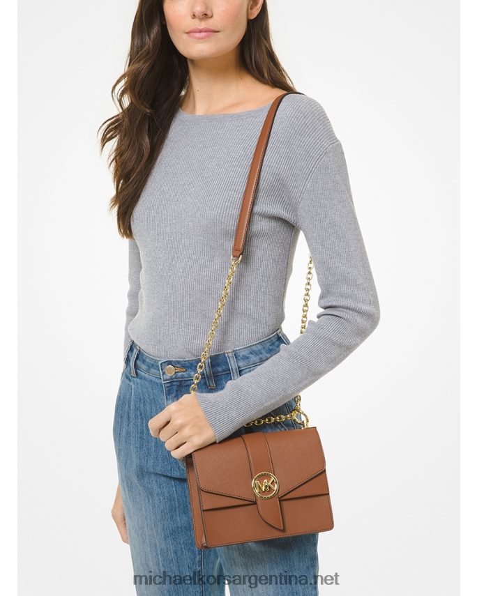 mujer equipaje bolsa crossbody greenwich pequeña de piel saffiano Michael Kors T46HB0965