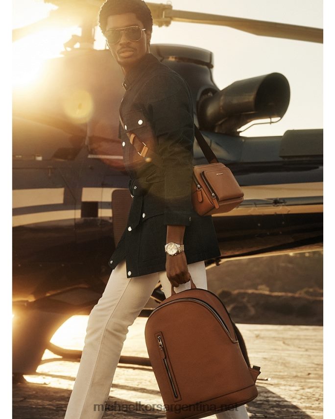 mujer equipaje bolsa crossbody hudson de piel granulada Michael Kors T46HB0830