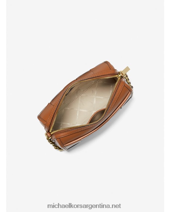 mujer equipaje bolsa crossbody jet set pequeña de piel entretejida Michael Kors T46HB0881