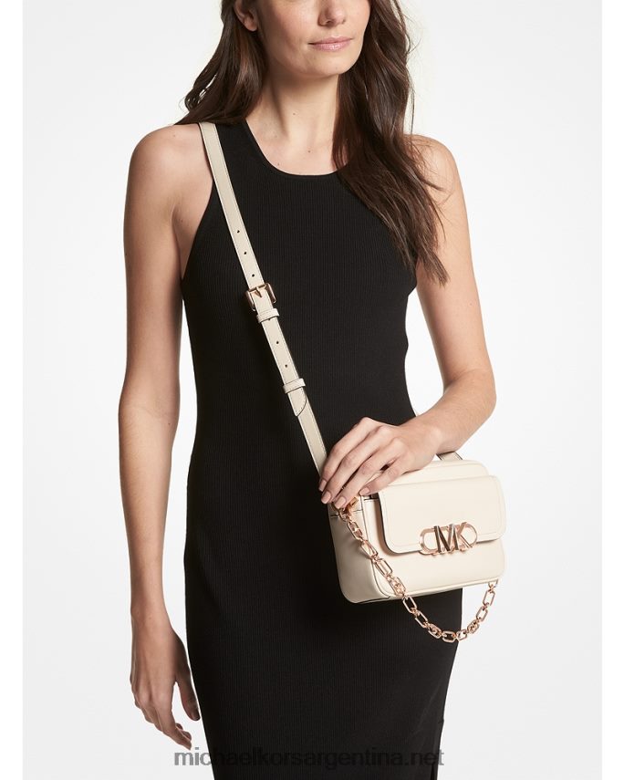 mujer es crema bolsa crossbody parker mediana de piel Michael Kors T46HB0674