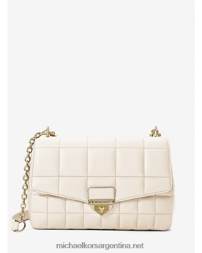 mujer es crema bolso de hombro soho extragrande de piel acolchada Michael Kors T46HB0991