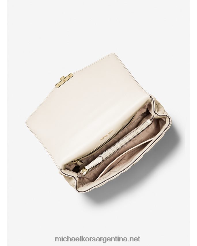mujer es crema bolso de hombro soho extragrande de piel acolchada Michael Kors T46HB0991
