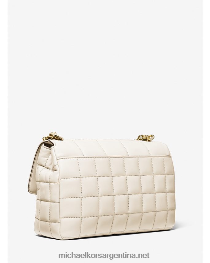 mujer es crema bolso de hombro soho extragrande de piel acolchada Michael Kors T46HB0991