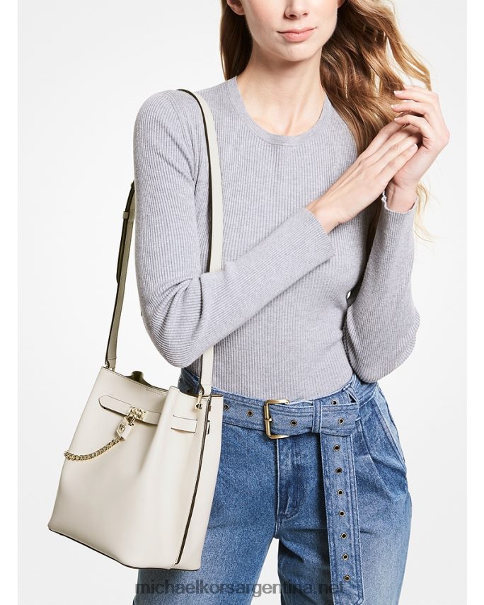 mujer es crema bolso messenger hamilton legacy mediano de piel Michael Kors T46HB0684