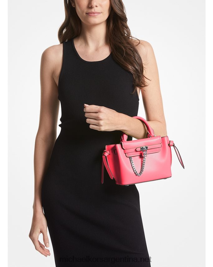 mujer geranio bolso satchel hamilton legacy extrapequeño de piel con cinturón Michael Kors T46HB0650