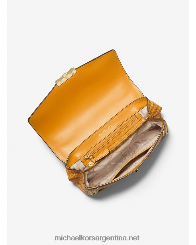 mujer maravilla bolso de hombro soho grande con estampado animal y logo Michael Kors T46HB0888