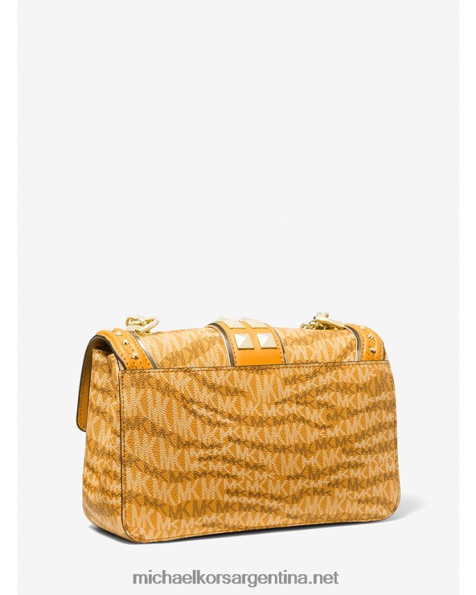 mujer maravilla bolso de hombro soho grande con estampado animal y logo Michael Kors T46HB0888