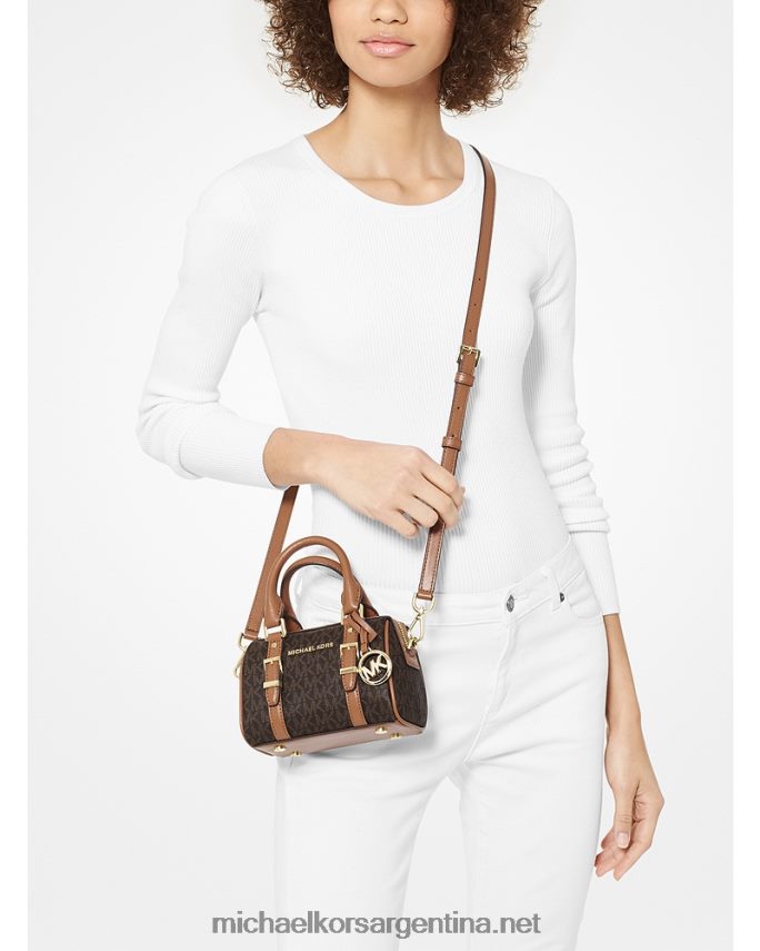 mujer marrón/bellota bandolera Bedford Legacy extrapequeña con logo Michael Kors T46HB0933