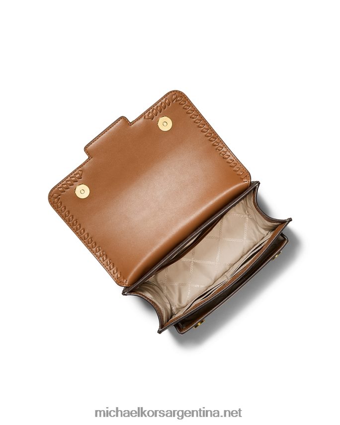 mujer marrón/bellota bolso de hombro jaspeado con logo grande Michael Kors T46HB0894