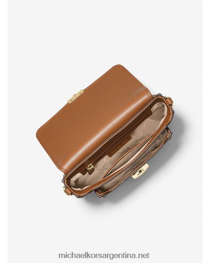 mujer marrón/bellota bolso messenger bradshaw mediano con logo y piel Michael Kors T46HB0966