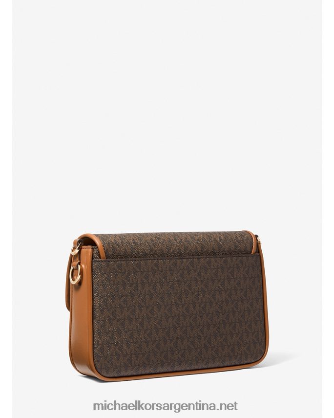 mujer marrón/bellota bolso messenger bradshaw mediano con logo y piel Michael Kors T46HB0966