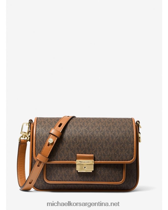 mujer marrón/bellota bolso messenger bradshaw mediano con logo y piel Michael Kors T46HB0966